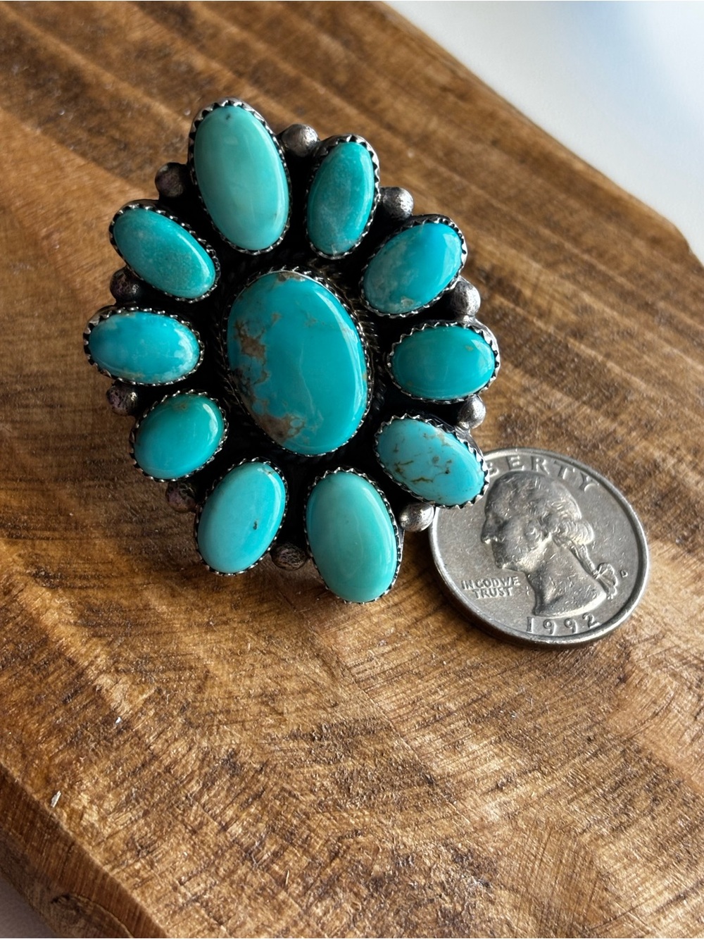Native Made Cluster Ring - Picture 2 of 3